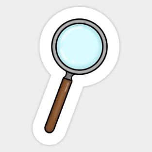 magnifying glass Sticker